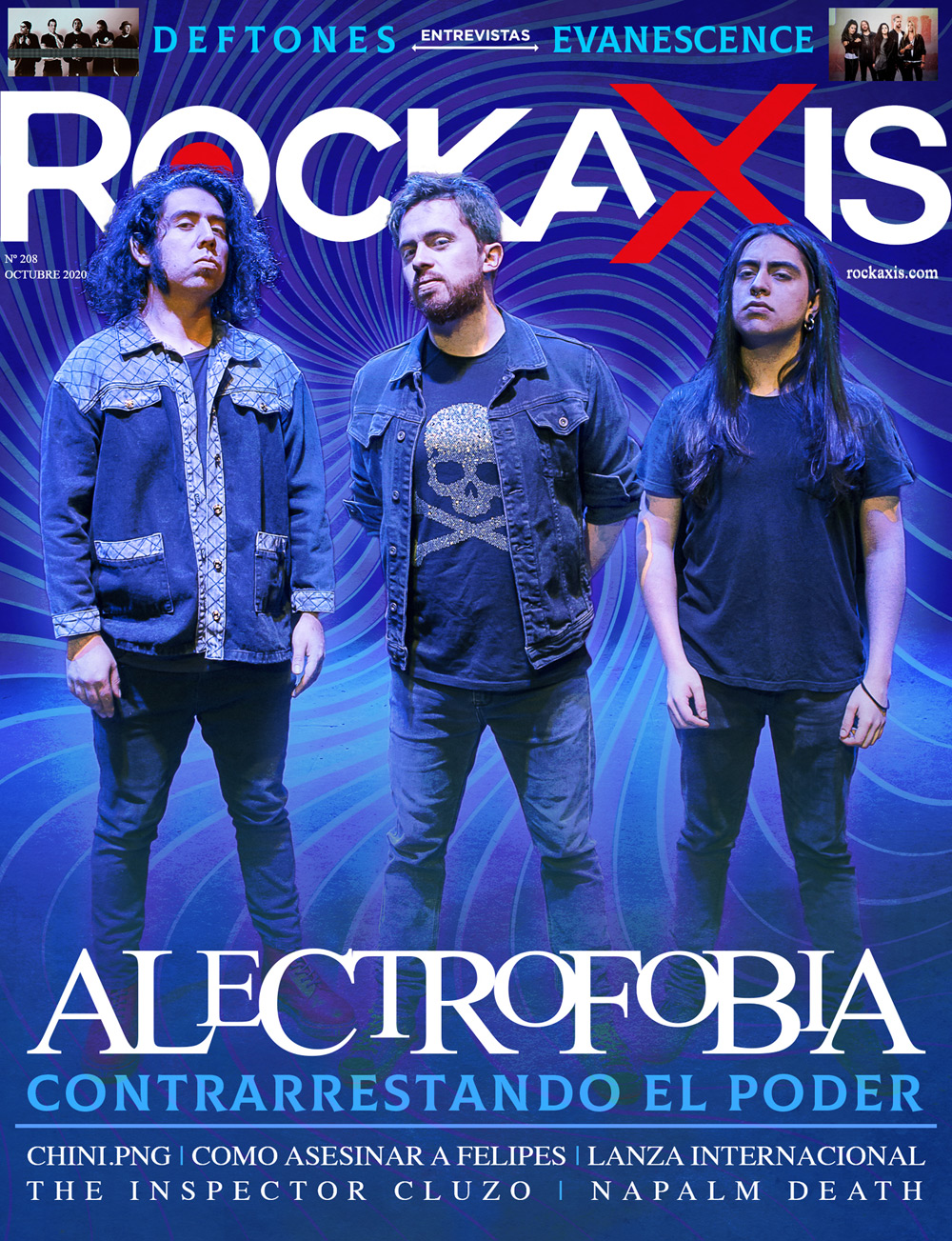 Disfruta la revista #Rockaxis208: Alectrofobia, Deftones, Evanescence y más